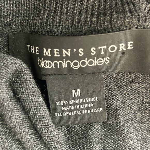 The Men's Store at Bloomingdale's Merino Wool Vest in Grey Size Medium - Picture 8 of 10